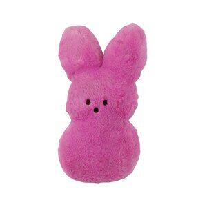 Peeps Marshmallow Hot Pink Bunny Rabbit Soft Fuzzy 15" Bean Bag Bottom Plush